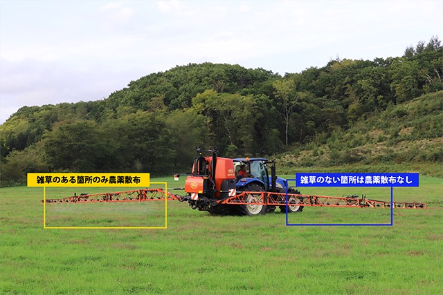 ドローンとAI画像認識技術を活用した牧草地でのスポット除草技術開発の